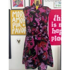 Allen B. by Allen Schwartz Floral Smocked Waist Dress – Size 8 – Multicolor Boho